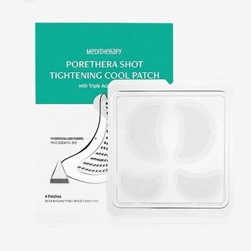ポセラ ショット タイトニング クールパッチ(ファイン毛穴専用 クーリングショット パッチ) 30.2*20.5mm 2個 / 38*25.7mm 2個