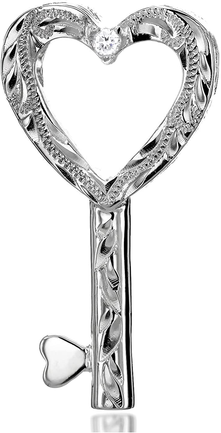 【本日限定価格】 レイラニ チェーンなし 925 シルバー ネックレス ペンダント 鍵 型 ハート