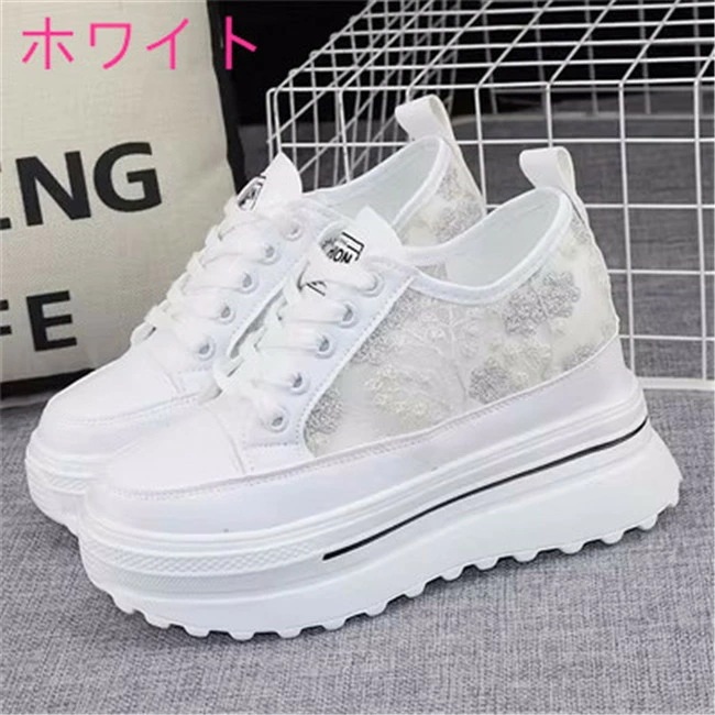 3色入荷 8cmヒール　レディーススニーカー　インヒール　厚底　ローカット　カジュアル　レディース　スニーカー　女の子　運動　靴　シューズ　女性　春 夏 秋 冬　新作