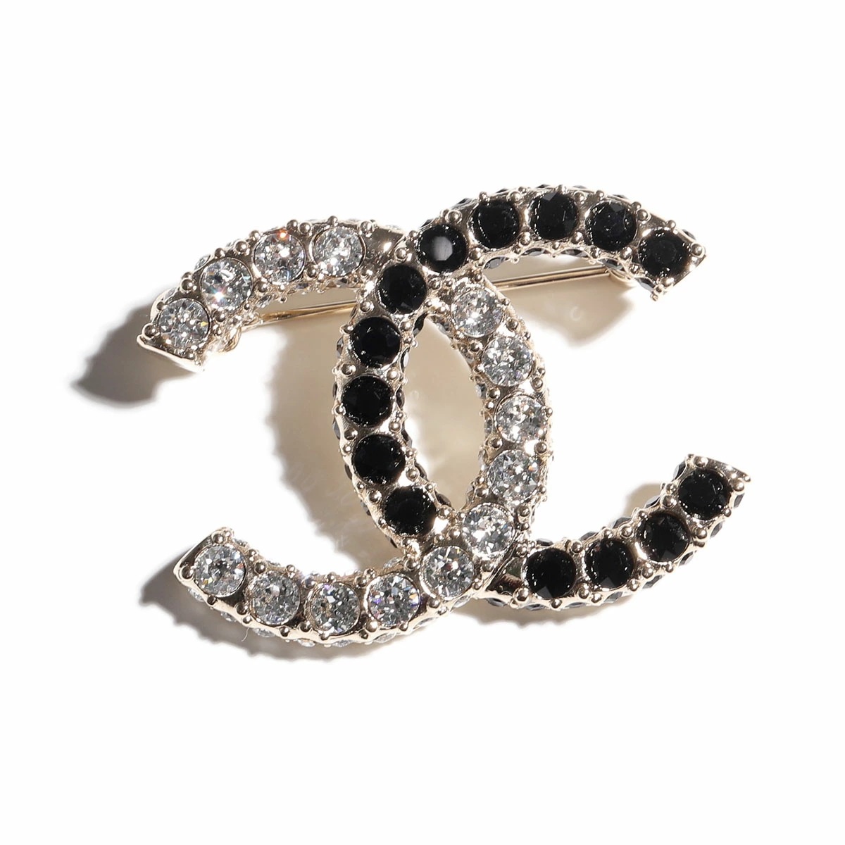 CHANEL シャネル ブローチ ABB918 B14522 レディース ココマーク CCマーク ガラス ラインストーン メタル ピンバッチ NS360