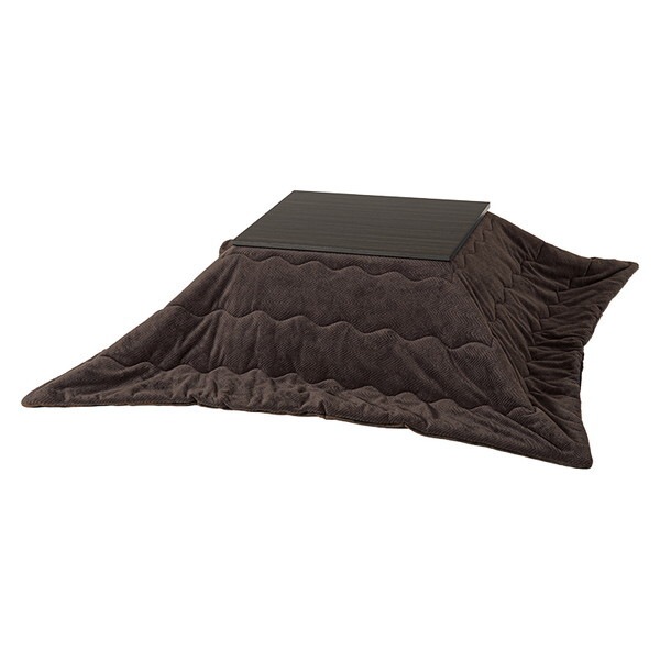 アルラ7560DBR + ビケ7560BR こたつ + うす掛け布団 2点セット ダークブラウン/ブラウン メーカー直送