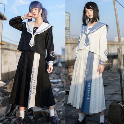 南御社時空の歯オリジナル不良JK制服正統服少女ル夏服ロングスカート