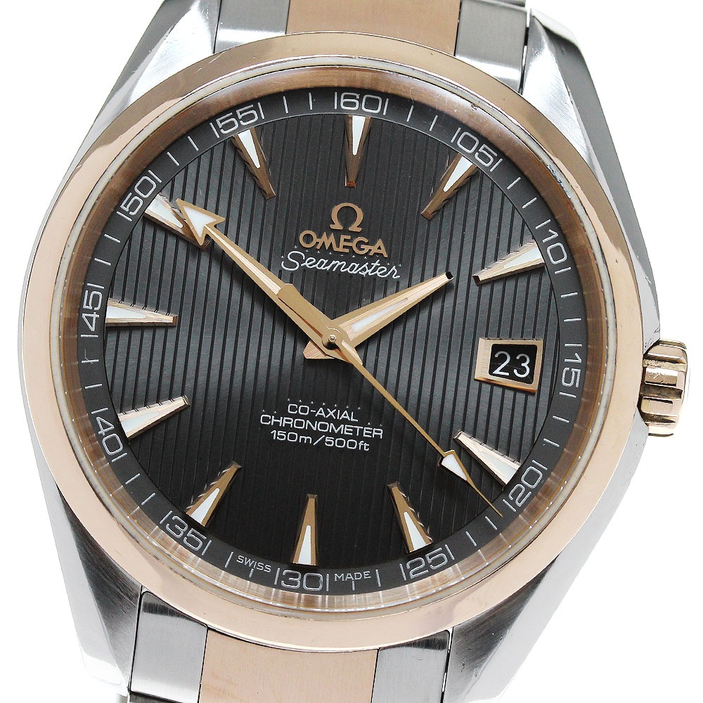 オメガ OMEGA 231.20.42.21.06.001 シーマスター 150M アクアテラ デイト 自動巻き メンズ _846027【中古】
