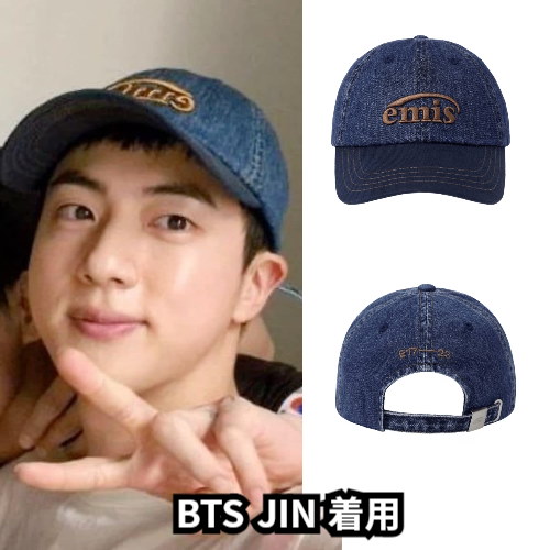 emis エミス キャップ デニム 帽子  BTS ジン着用 公式 正規品 新品 Qoo10] EMIS [韓國正品店][BTS JIN 着用]B