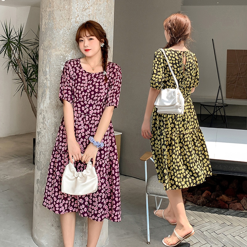 ワンピース 大きいサイズ 半袖 春夏 韓国 妊婦 マタニティ ゆったり きれいめ 3l 4xl 5l