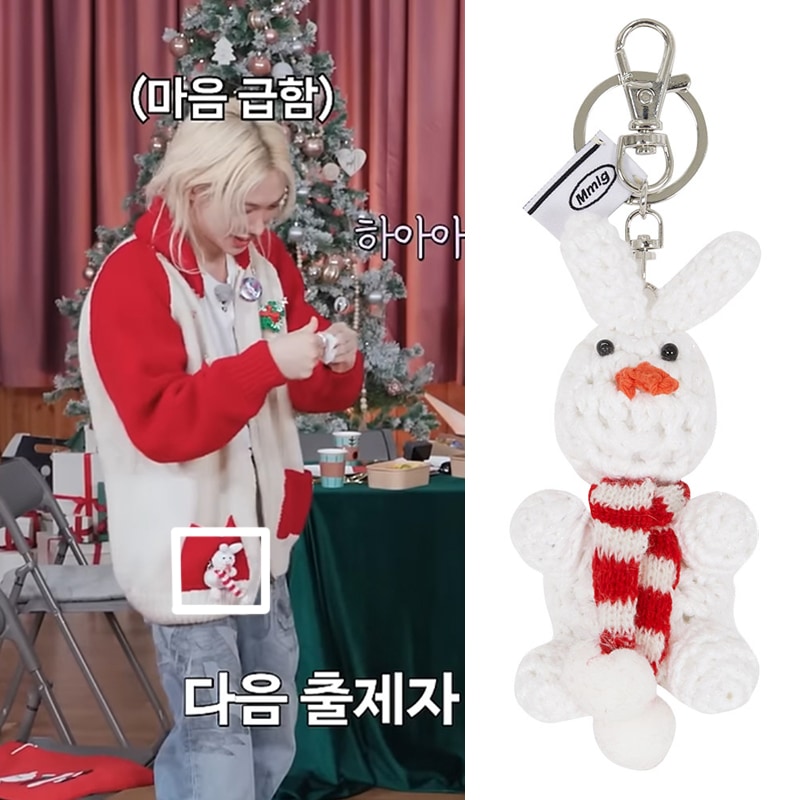 STRAY KIDS Felix 着用 SNOWMAN KNIT KEYRING