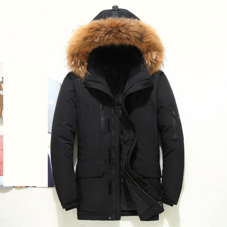 3色 令和 高品質 フェイクファー カッコイイ メンズ ダウンジャケット 防寒 厚手 軽量 秋冬 中綿コート フード付き 中綿ジャケット スリム メンズ 冬服 コート 10,492円