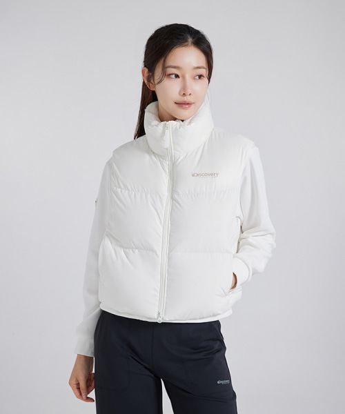 Discovery EXPEDITION Women s Olive Crop Down Padded Vest 66 25,350円