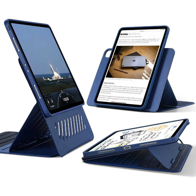 ESR 13インチiPad Pro(M4)用 Shiftマグネットケース Blue ESRShiftMagneticiPadPro13M4