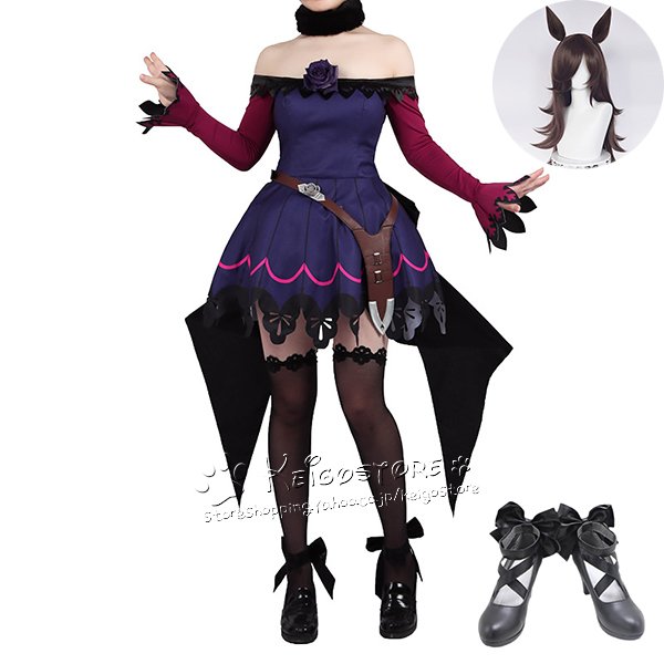 ウマ娘 ハロウィン ライスシャワー フルセット コスプレ Amazon.co.jp