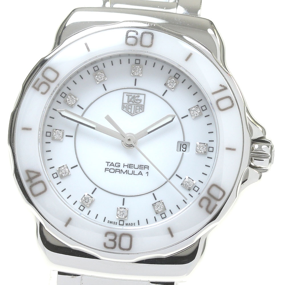 タグホイヤー TAG HEUER WAH1315 フォーミュラ1 12Pダイヤ クォーツ レディース 良品 保証書付き_863031【中古】 127,800円