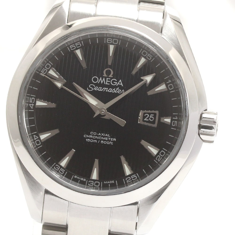 オメガ OMEGA 231.10.34.20.01.001 シーマスター アクアテラ 自動巻き レディース 美品 _869003【中古】