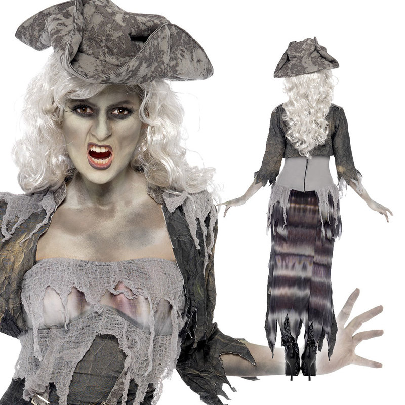 コスプレ 仮装 ゴーストシップ・グーリア 大人用 S 【 コスプレ 衣装 ハロウィン 仮装 コスチューム 海賊 レディース おばけ ホラー 余興 お化け 女性用 ゴーストパイレーツ 怖い 幽霊 女海賊