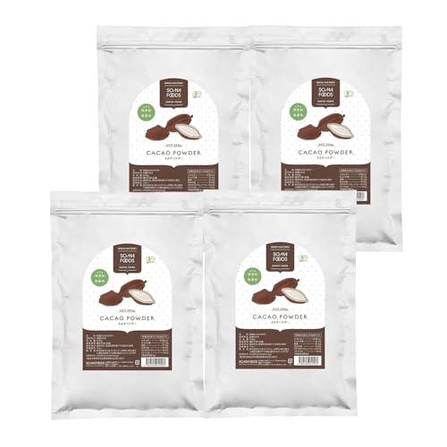 SOMA FOODS 有機JAS カカオパウダー 高カカオ 500g ポリフェノール オーガニック 大容量 ペルー産 無添加 粉末 砂糖不使用 カカオ豆 ココア 純ココア (1500, グラム)