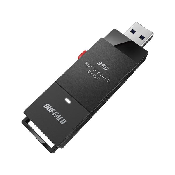 USB3.2（Gen1） ポータブルSSD 500GB スティック型 SSD-PUT500U3-BK