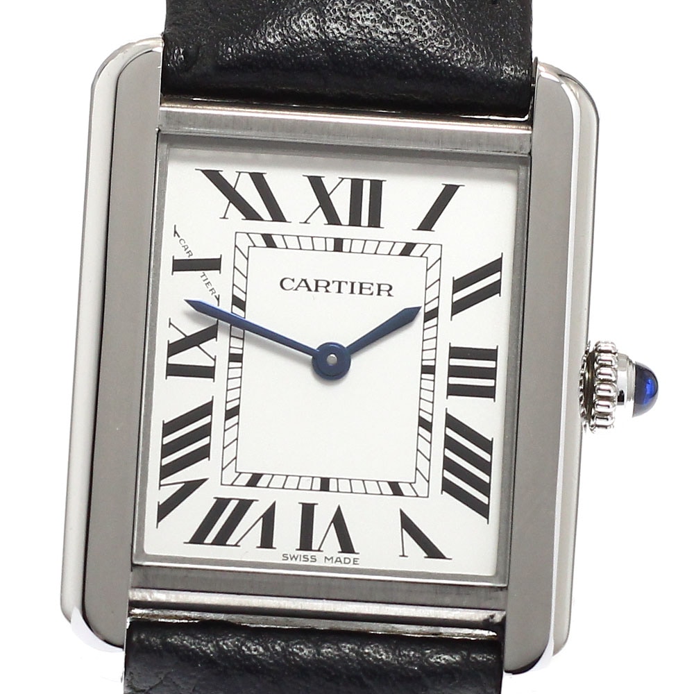カルティエ CARTIER WSTA0030 タンクソロSM クォーツ レディース 保証書付き_960855【中古】