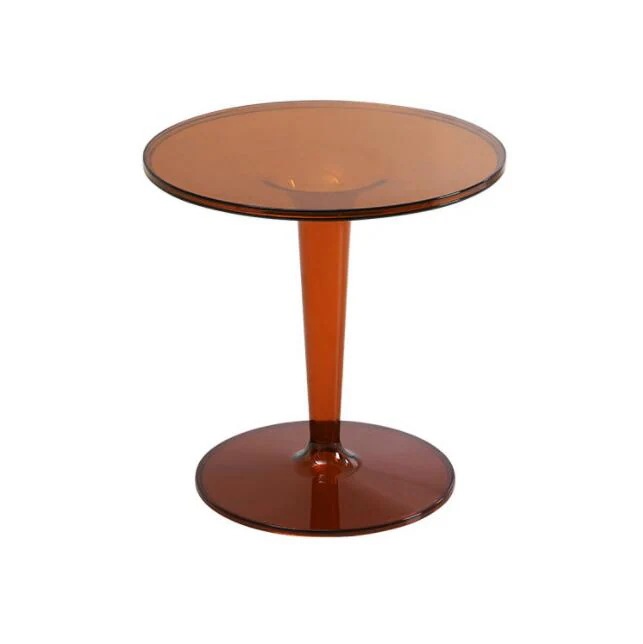 アクリル透明テーブル北欧風　円形テーブルバルコニー用小型丸テーブル