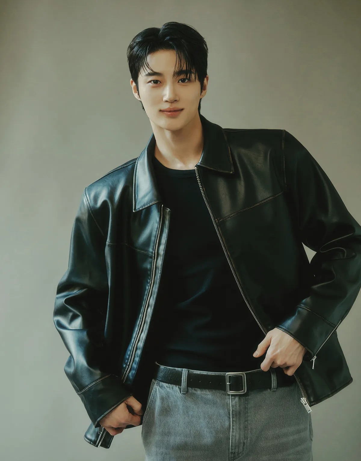 [ビョンウソク着用] エコ レザー ジャケット 075504 [1color] 限定版 韓国の人気ファッショ