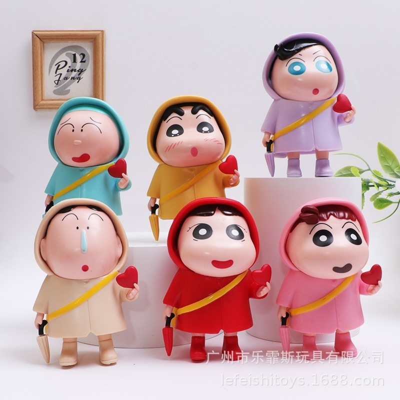 6 野原しんのすけモデルレインコートハート保持傘アニメーション玩具モデル装飾品 11,642円