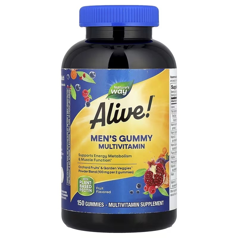 Natures Way Alive!（アライブ！）男性向けマルチビタミングミ フルーツ グミ150粒