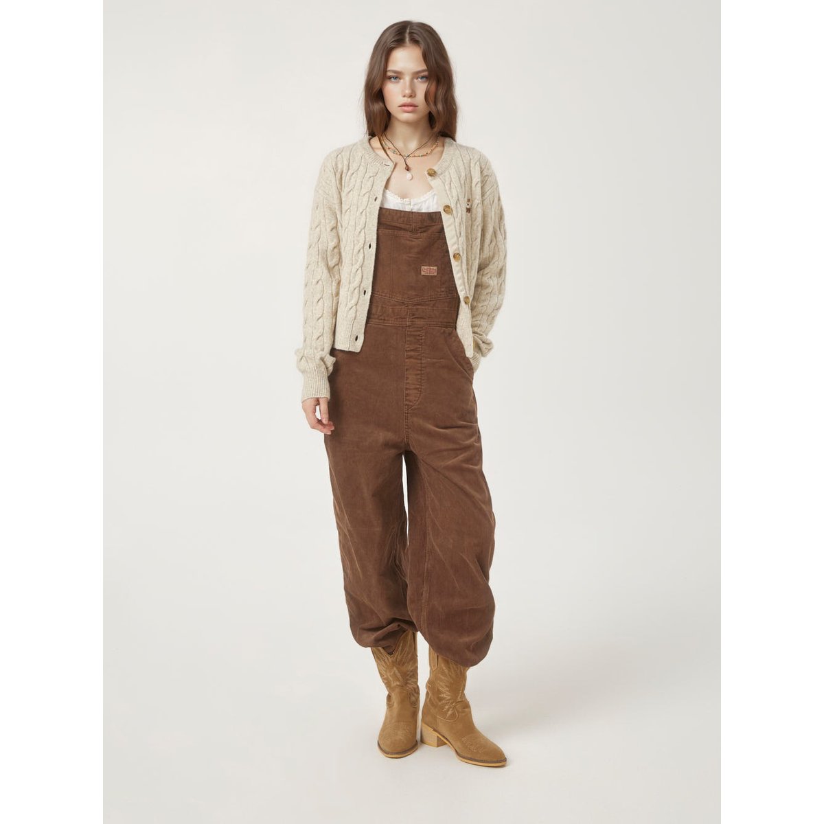 コーデュロイオーバーオール（F）WHTAF4T52F