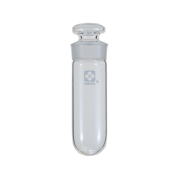 共通摺合共栓遠心沈殿管 丸底形 平栓付 目盛なし 50mL [010280-29502]