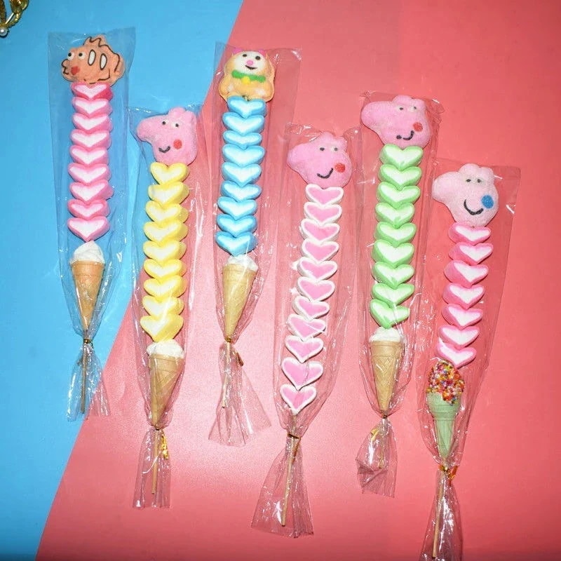 【限定】マシュマロ串こどもの日 こどもの日 キャンディ マシュマロ チュアン チュアン ル ロックひょうたん串 漫画の動物の形を詰め込みました