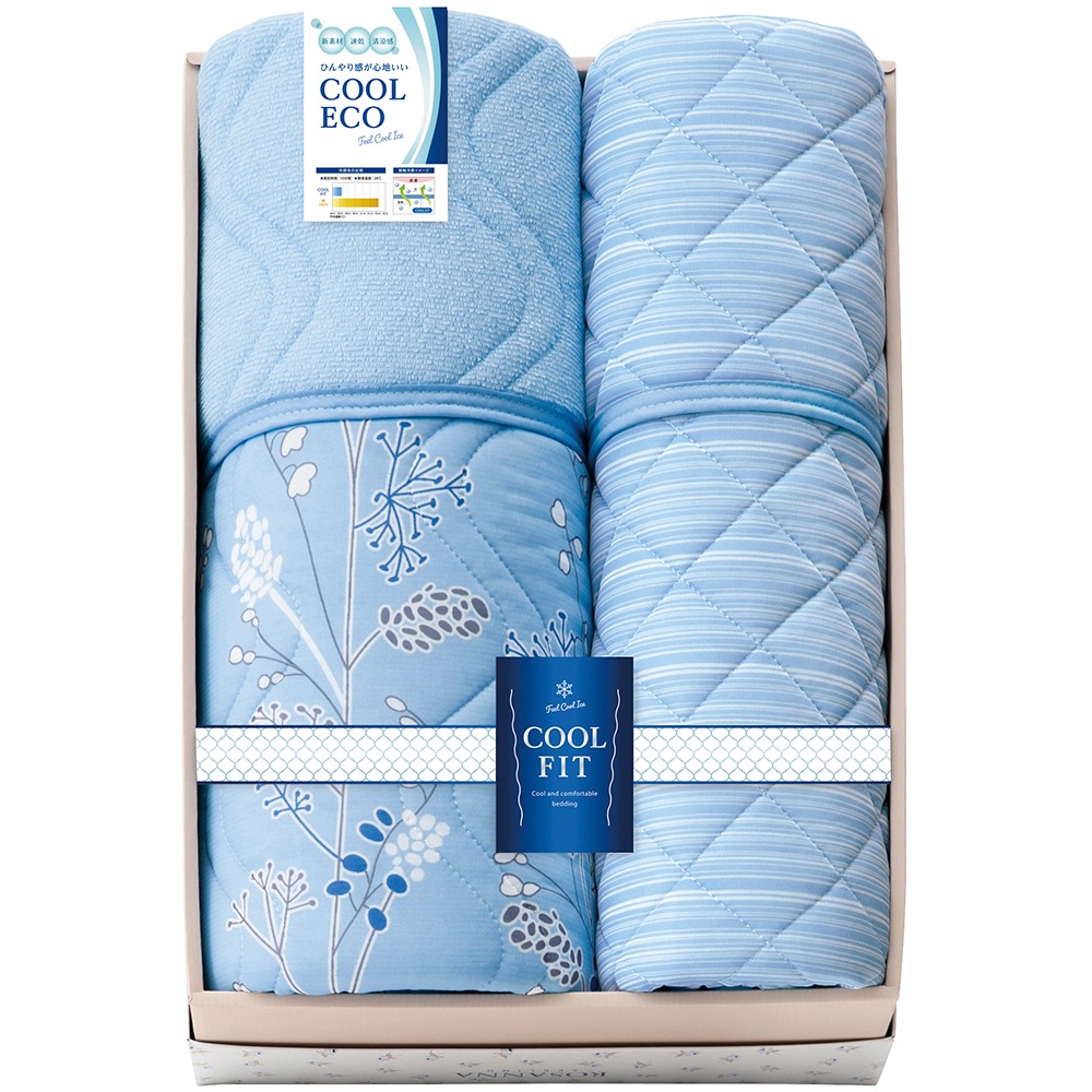 COOL FIT 冷感&オールシーズンパイル肌布団&敷パット 14607440 A054-061 ラッピング無料 のし無料 メッセージカード無料 ギフト 詰め合わせ ギフトセット 内祝い A31