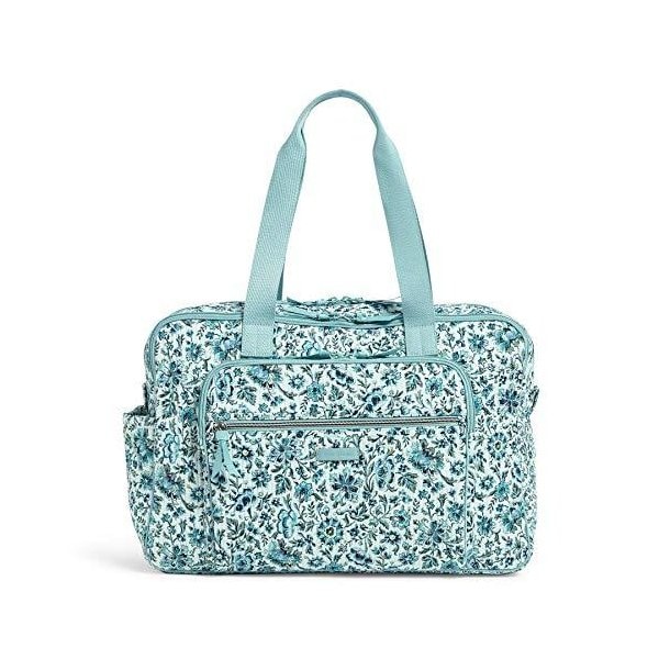 Vera Bradley Signature Cotton Deluxe Weekender Travel Bag， Cloud Vine 並行輸入品