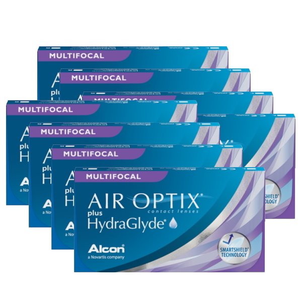 【8箱】【遠近両用コンタクトレンズ】【ポスト投函発送】エアオプティクス プラス ハイドラグライド 遠近両用 2週間使い捨てコンタクトレンズ 6枚入 8箱セット(2ウィーク/2weekマルチフ