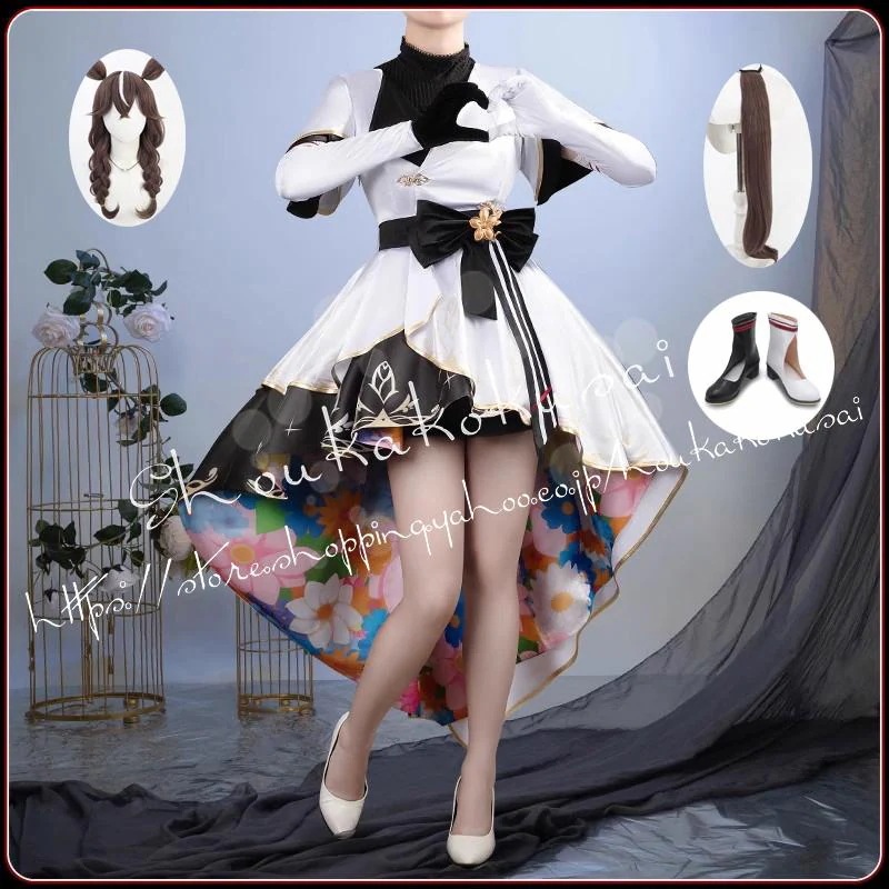 ウマ娘 プリティーダービー カレンブーケドール 勝負服 コスプレ衣装 日常服 ハロウィン クリスマス イベント コスチューム 変装活動 仮装 学園祭 撮影 祭り