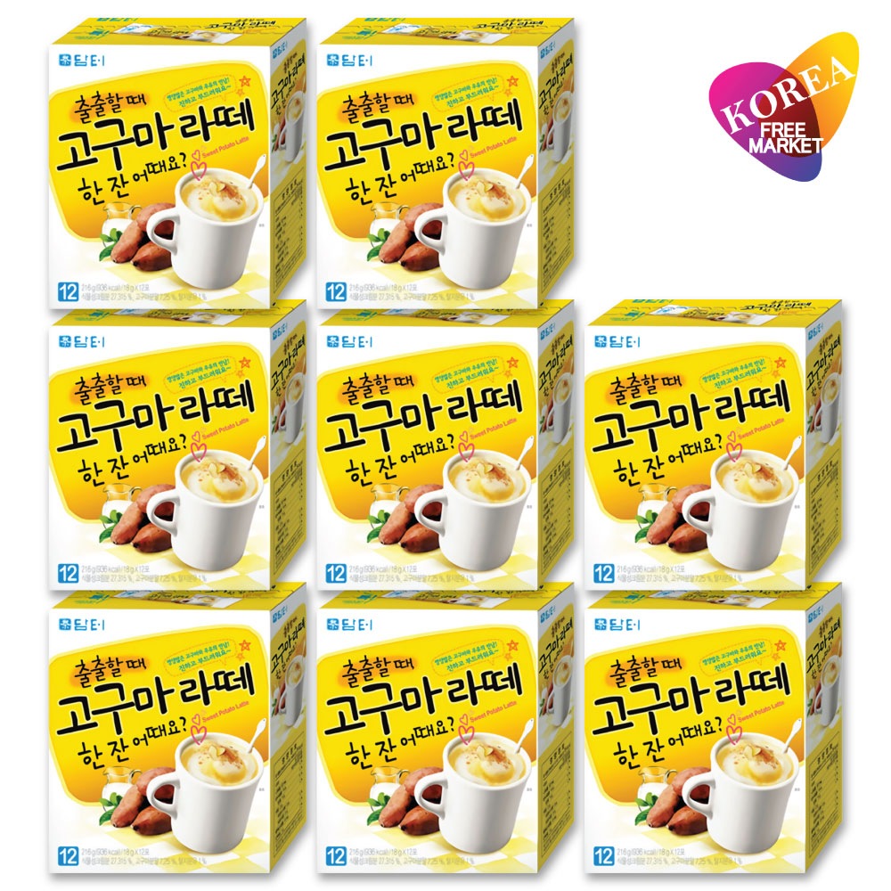 サツマイモラテ 216g(18gx12包) 8個セット / スイートポテトラテ さつまいも ラテ 韓国 お茶 スティックタイプ 5,794円