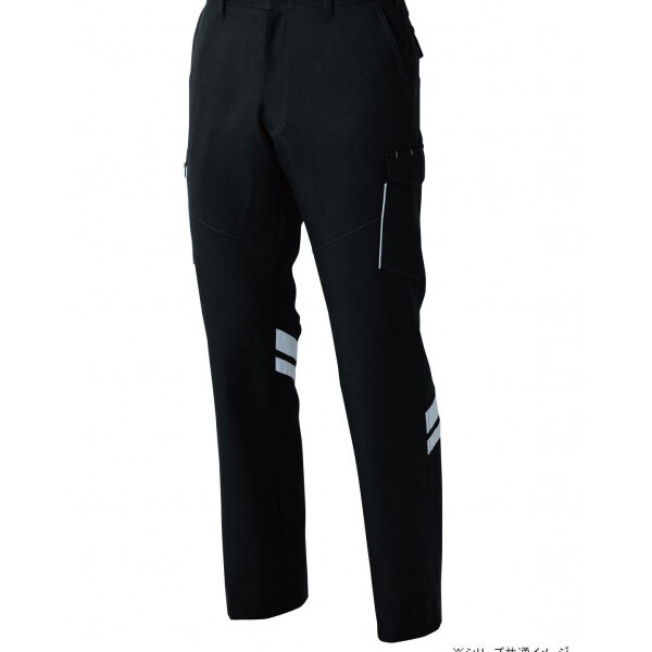 9666 カーゴパンツ(反射材付き) 76サイズ ブラック(4) SOWA
