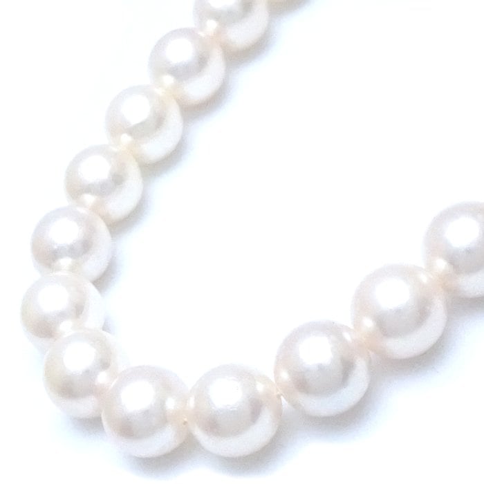 パール ネックレス あこや真珠8.5～8.8ミリ 55.5cm シルバー/75596【中古】