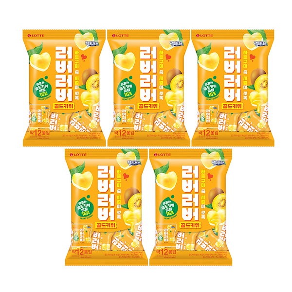 Qoo10] ロッテ ラバーラバー ハート ゴールドキウイ ゼ