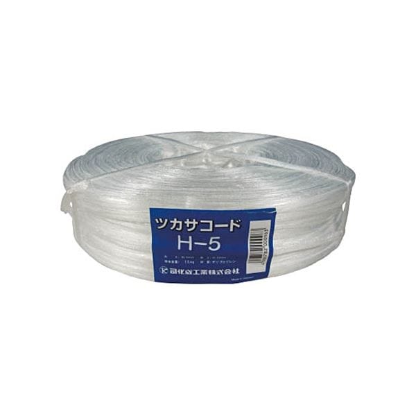 (まとめ) 司化成工業 ツカサ PP周面融着縄(ツカサコード) H-5 1巻 (×5セット)
