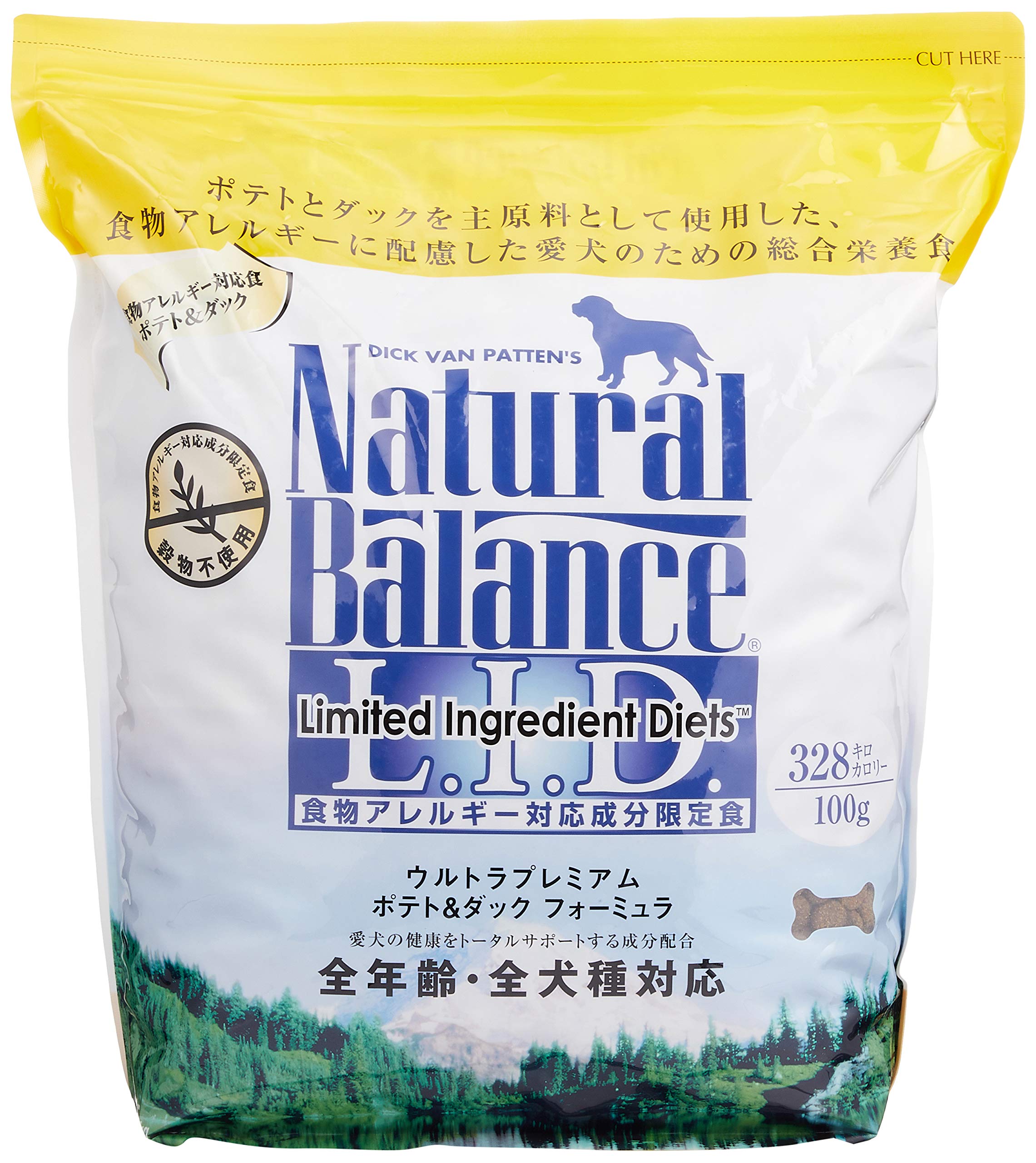 ナチュラルバランス ポテト&ダック アレルギー専用 (全犬種/全年齢対応) 5.45kg