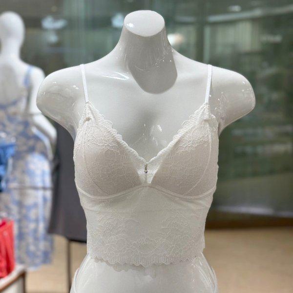 女性用レースクロップトップ（WLGB500 WH）