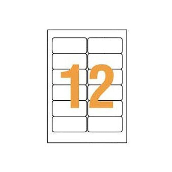 ライオン事務器 LPタックラベル A4判42×90mm（12片入）LP-212W1 1箱（100シート）
