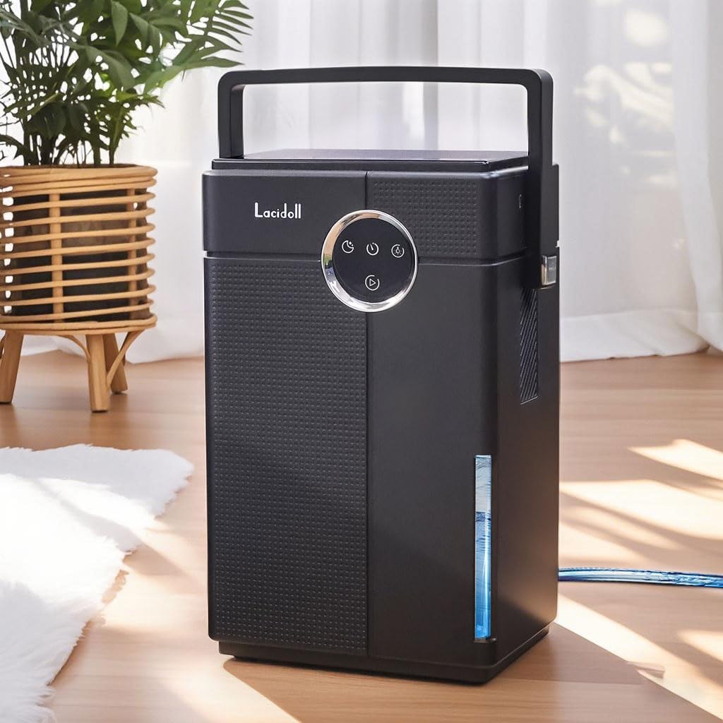 Lacidoll 除湿機 小型 除湿器 除湿乾燥機 小型除湿機 大容量3.5L【2025最新進化・連続排水可能】ダブルペルチェ式 じょしつき 部屋 湿気取り 除湿乾燥 浴室乾燥機 排水ホース付き
