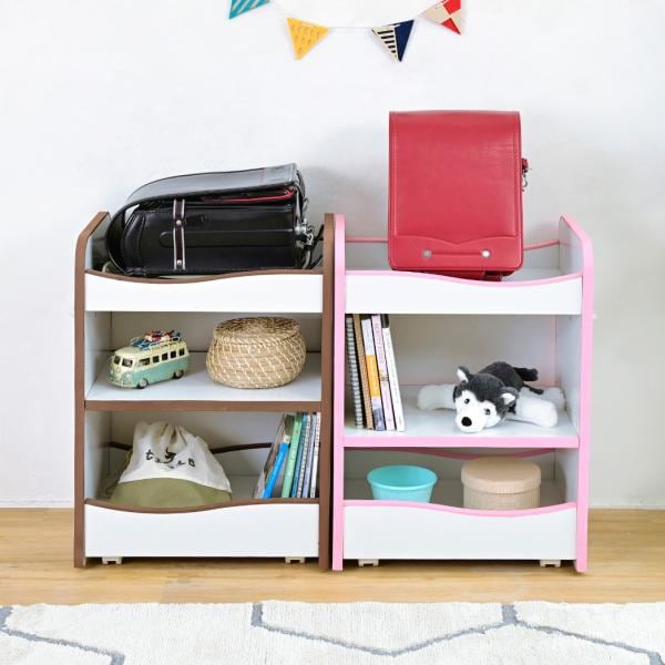 ランドセルラック 収納j棚 子供用 子ども用 キッズ キャスター付き オープンラック 安全 安心 EVA クッション 低学年 小学校 保育園 幼稚園 おしゃれ 可動棚