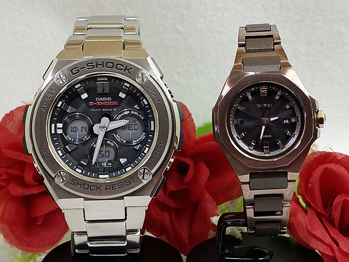 恋人たちのGショック ペアウォッチ gショック 人気 婚約　夫婦 高級　クリスマス プレゼント おすすめG-SHOCK BABY-G カシオ 2本セット 電波ソーラー GST-W310D-1AJ 49,500円