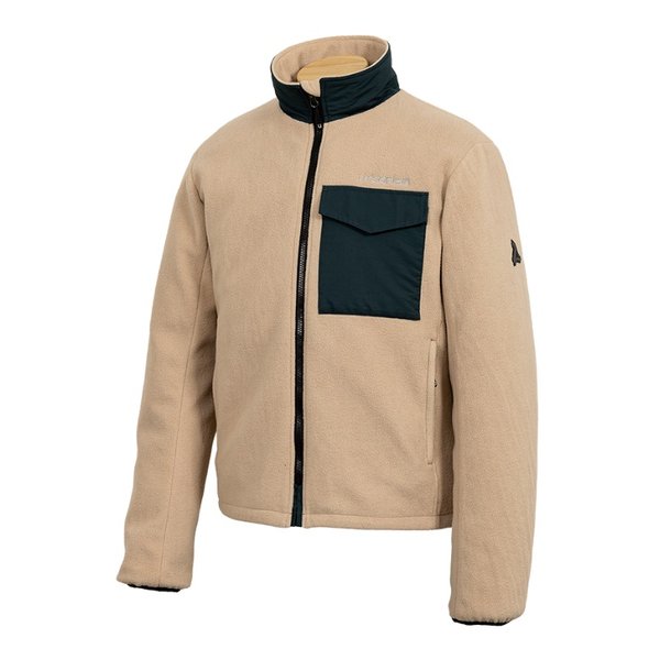 秋冬 UNJ132 防風ライドフリースジャケット メンズ ベージュ LBサイズ UNJ132/BEIGE/LB
