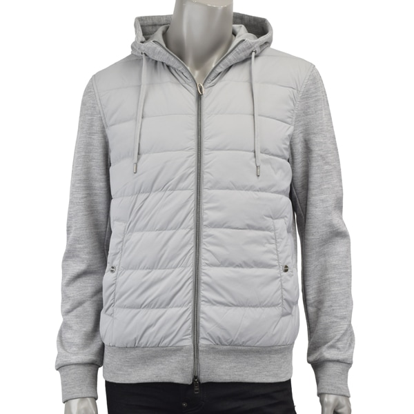 HERNO ヘルノ ウールピケ＆ライトナイロン ストレッチ RESORT スウェットシャツ/JP00013UR 56013 9410