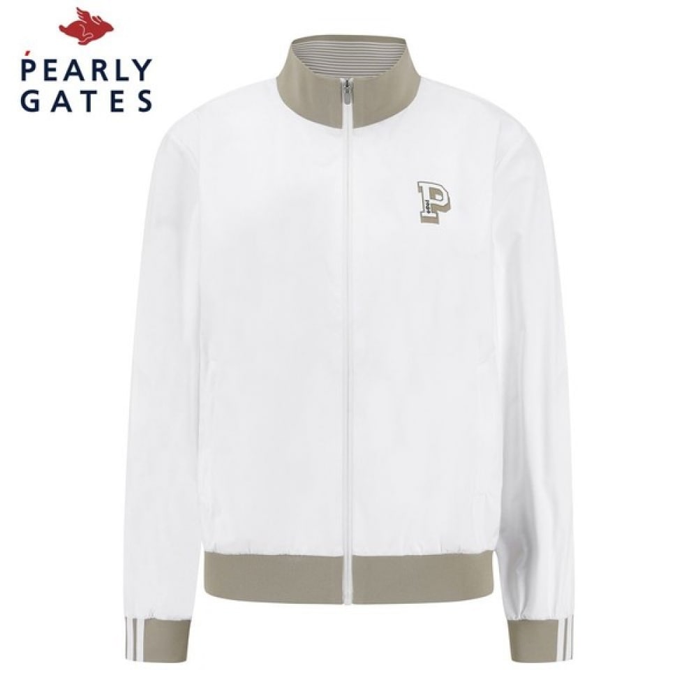 [パリゲイツ] パブリックスタンドネックロゴウインドブレーカー
