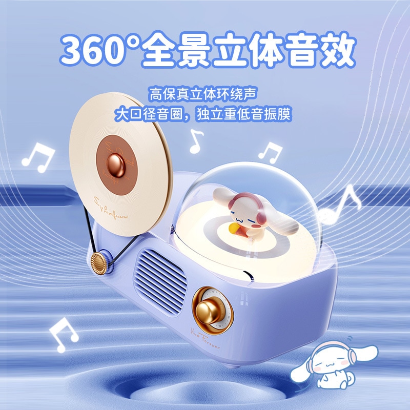 レトロな黒ゴムブルートゥーススピーカーデスクトップ家庭用蓄音機ワイヤレススピーカーかわいい誕生日プレゼント