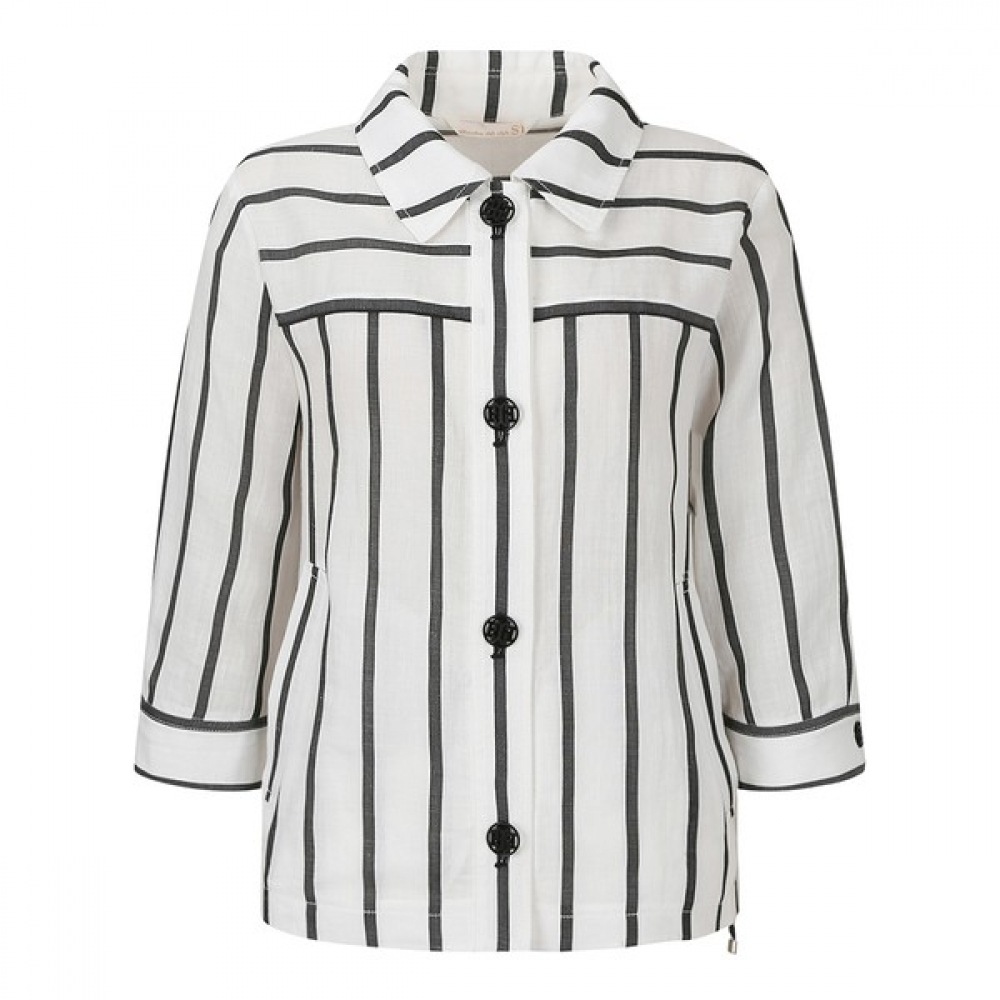 C] リネンコットンストライプジャケット（SIJAD2154） 【公式通販】