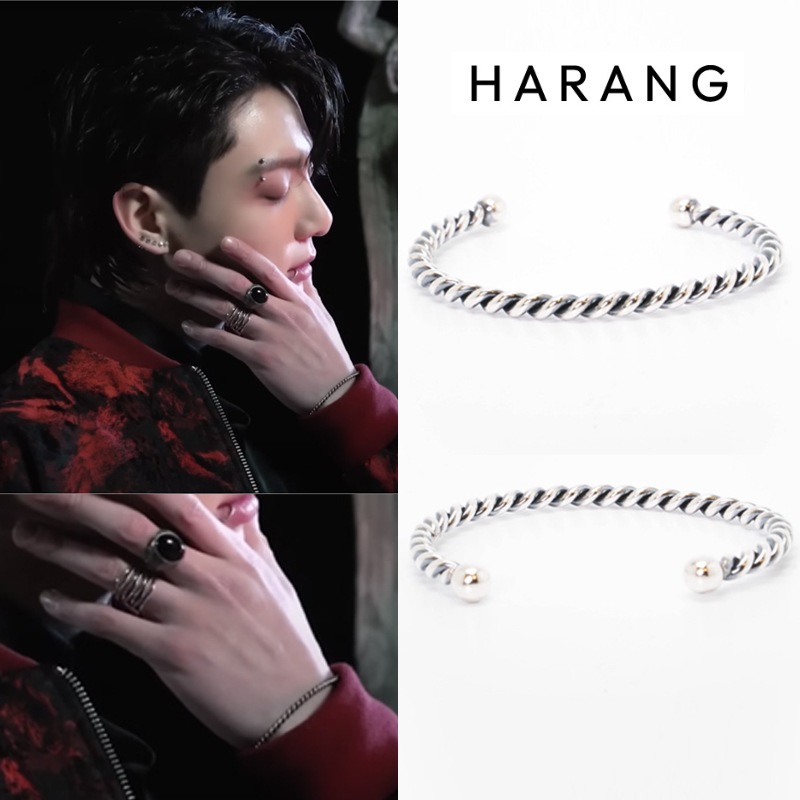 btsジョングク着用 [HARANG] HR 08B Silver Twist Bangle Bracelet 12,990円