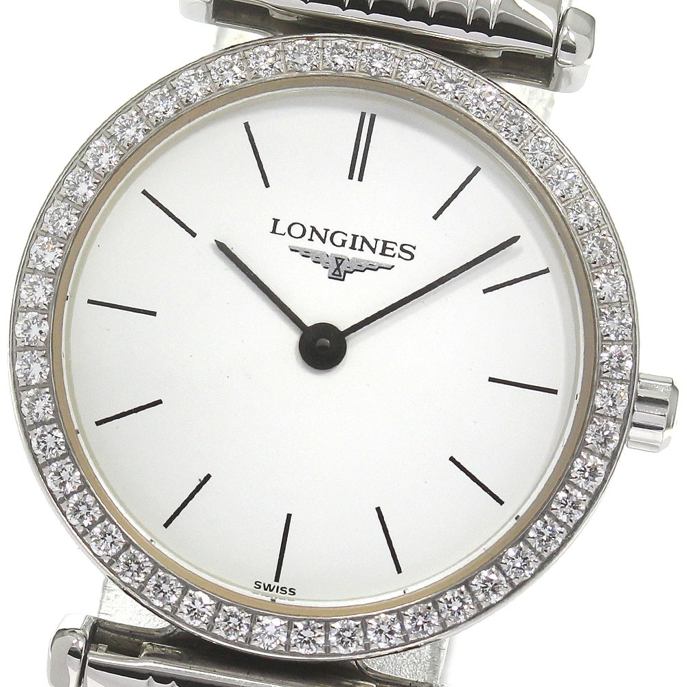 ロンジン LONGINES L4.241.0 グランドクラシック ダイヤベゼル クォーツ レディース _824903【中古】