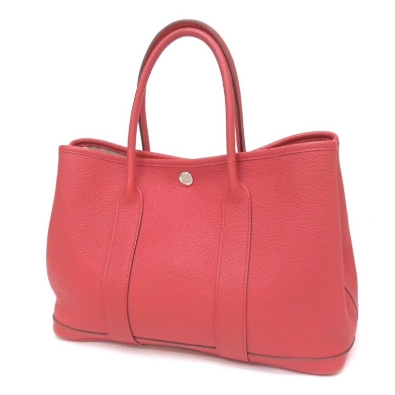HERMES トートバッグ ガーデンパーティTPM O刻印 SV金具 ブーケンビリア ネゴンダ 【中古】(62061)
